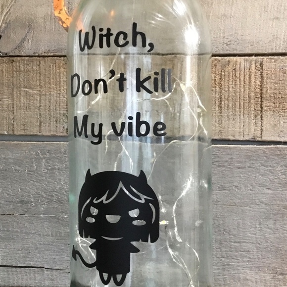Handmade- Witch Vibe logo lighted wine bottle - Picture 6 of 10